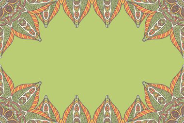 Mandala ile vektör İslami arkaplan