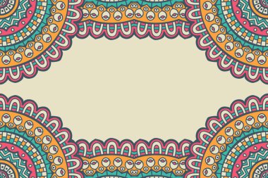 Mandala ile vektör İslami arkaplan