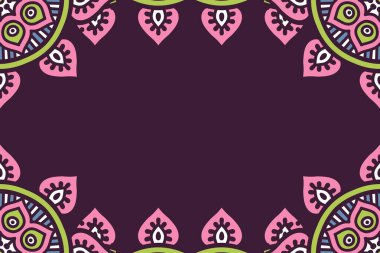 Mandala ile vektör İslami arkaplan