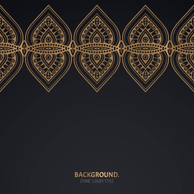 Mandala ile vektör lüks İslami arkaplan