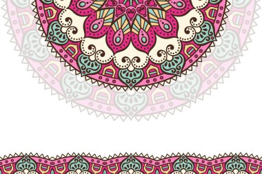 Mandala şablonu ile renkli arkaplan