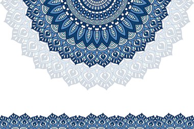 Mandala şablonu ile renkli arkaplan