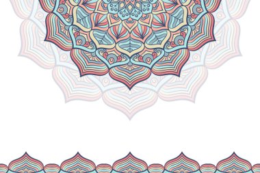 Mandala şablonu ile renkli arkaplan