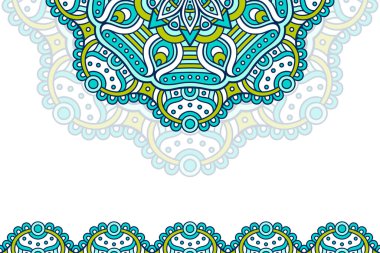 Mandala şablonu ile renkli arkaplan