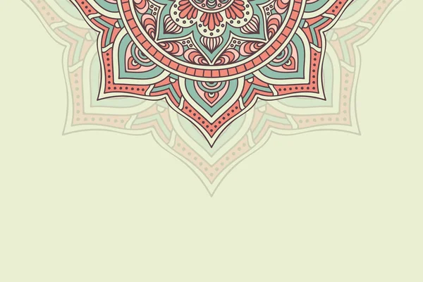 Fondo colorido con plantilla de mandala — Archivo Imágenes Vectoriales