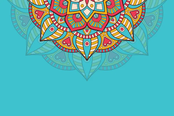 Színes háttér mandala sablon — Stock Vector