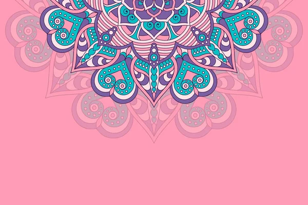 Színes háttér mandala sablon — Stock Vector