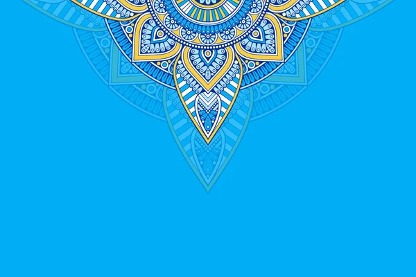 Fond coloré avec modèle mandala — Image vectorielle