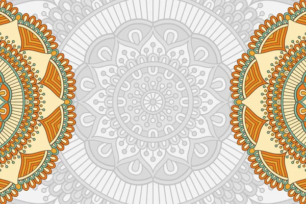 Fondo ornamental vectorial con mandala — Vector de stock