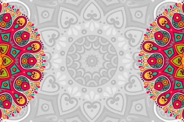 Fondo ornamental vectorial con mandala — Vector de stock