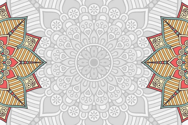 Fondo ornamental vectorial con mandala — Archivo Imágenes Vectoriales