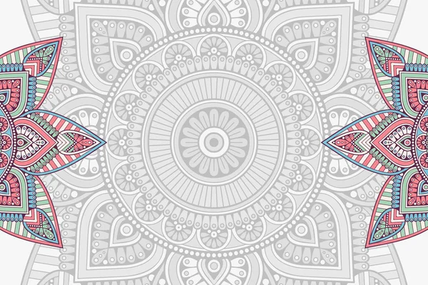 Fondo ornamental vectorial con mandala — Archivo Imágenes Vectoriales