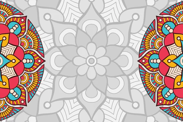 Fondo ornamental vectorial con mandala — Archivo Imágenes Vectoriales