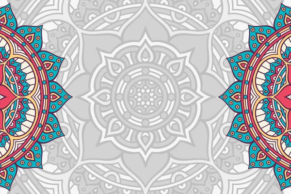 Fondo ornamental vectorial con mandala — Vector de stock