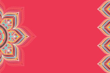 Mandala ile vektör süsleme arkaplanı