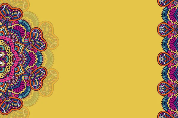 Fondo ornamental vectorial con mandala — Archivo Imágenes Vectoriales