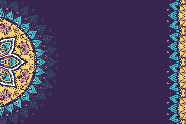 Fondo ornamental vectorial con mandala — Vector de stock