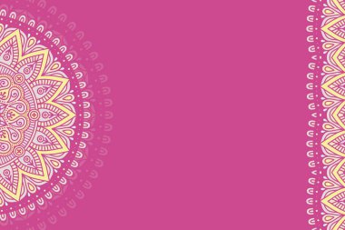 Mandala ile vektör süsleme arkaplanı