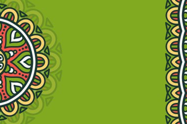 Mandala ile vektör süsleme arkaplanı