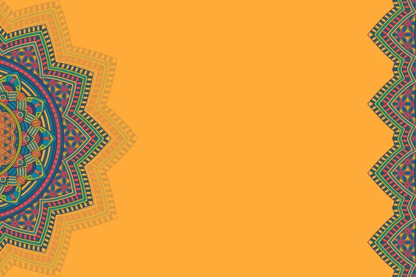 Fond décoratif vectoriel avec mandala — Image vectorielle