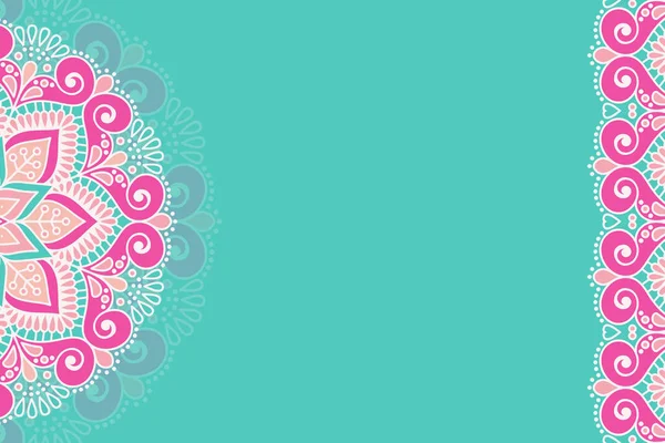 Mandala ile vektör süsleme arkaplanı