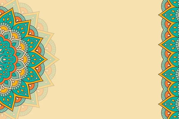 Fond décoratif vectoriel avec mandala — Image vectorielle