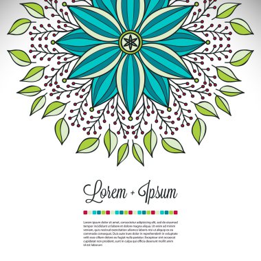 kart veya düğün davetiyesi. yuvarlak süsleme biçimi. Vintage dekor elementleri. el çekilmiş arka plan.