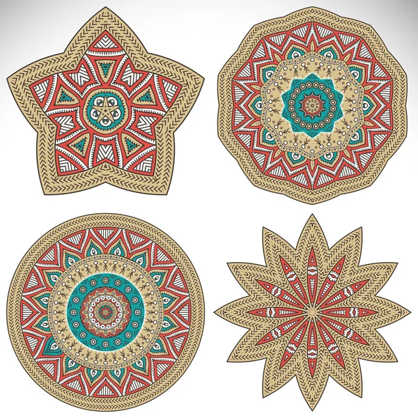 Mandala. Round Ornament Pattern. Vintage decorative elements. Hand drawn background. Islam, Arabic, Indian, ottoman motifs. — Stock Vector