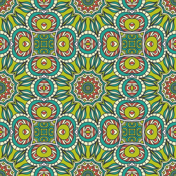 인도 완벽 한 꽃 패턴입니다. 빈티지 장식 요소입니다. 손으로 그린된 배경. 이슬람, 아랍어, 인도, 오스만 모티브. — 스톡 벡터