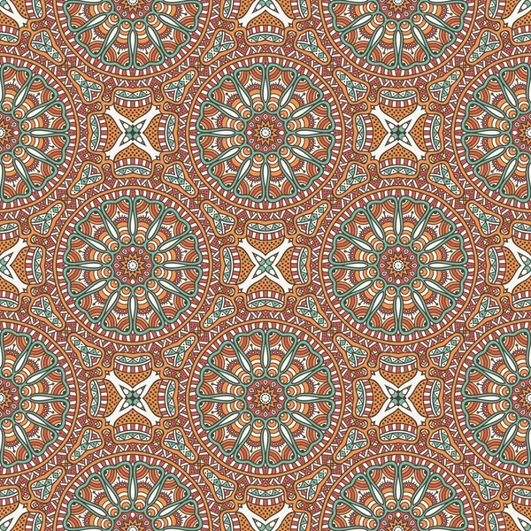 Indiase naadloze bloemmotief. Vintage decoratieve elementen. hand getrokken achtergrond. Islam, Arabische, Indiase, Ottomaanse motieven. — Stockvector