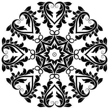 Mandala. Round Ornament Pattern. Vintage decorative elements. Hand drawn background. Islam, Arabic, Indian, ottoman motifs. clipart