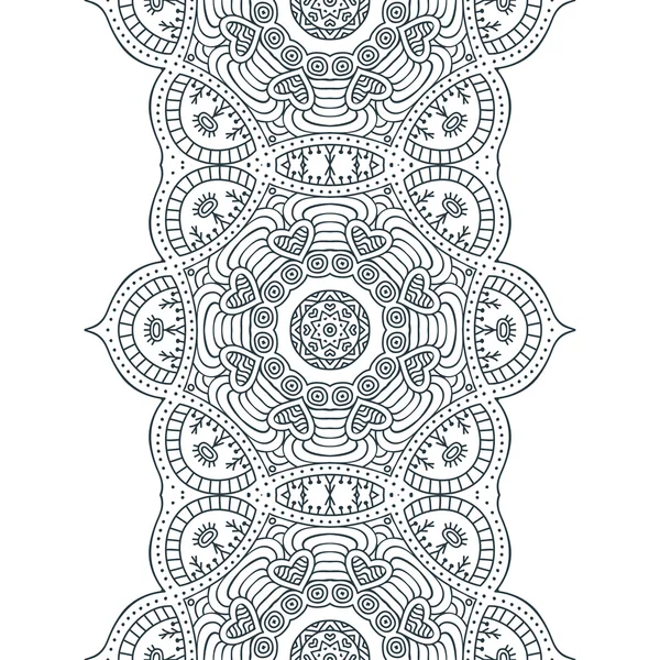 Indiase naadloze patroon met mandala — Stockvector