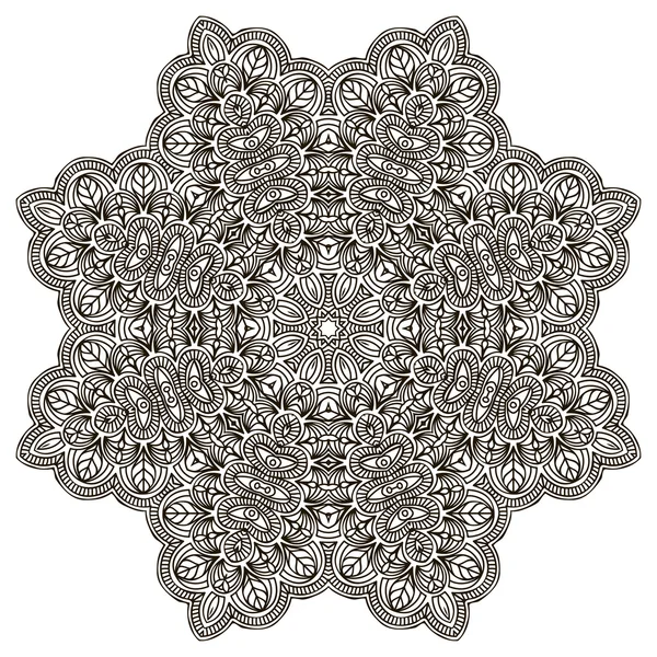 Mandala. Round Ornament — Stock Vector