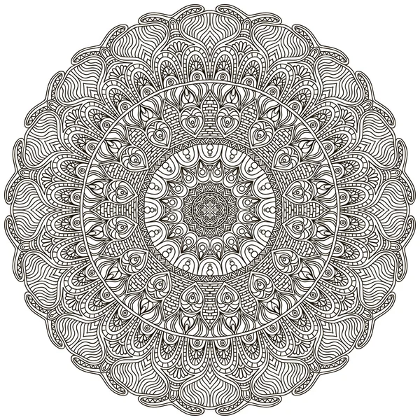 Mandala. Ornement rond — Image vectorielle