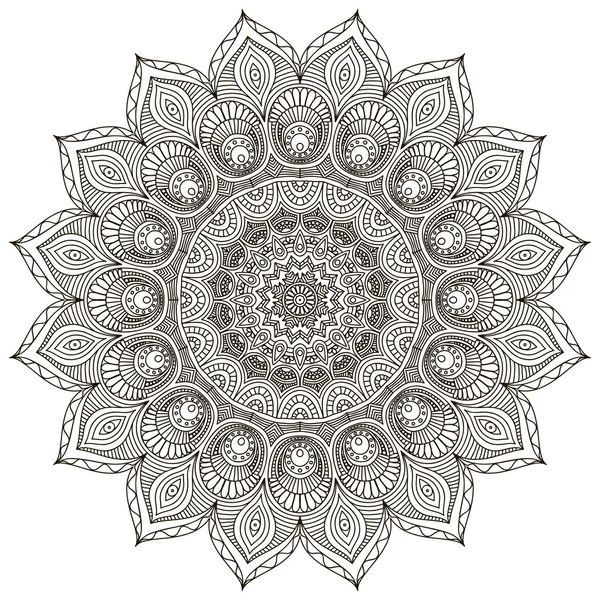 Mandala. Ornament rotund — Vector de stoc