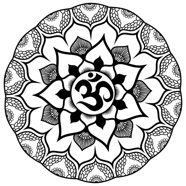 Mandala. Ornement rond — Image vectorielle