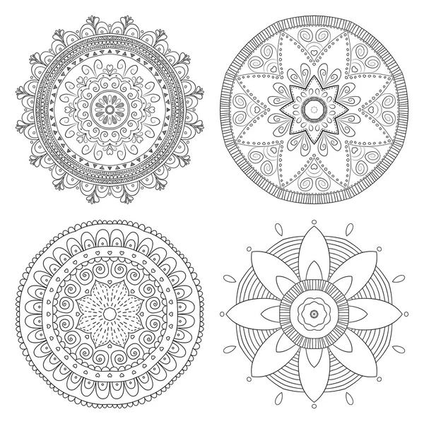 Mandala. Ornement rond — Image vectorielle