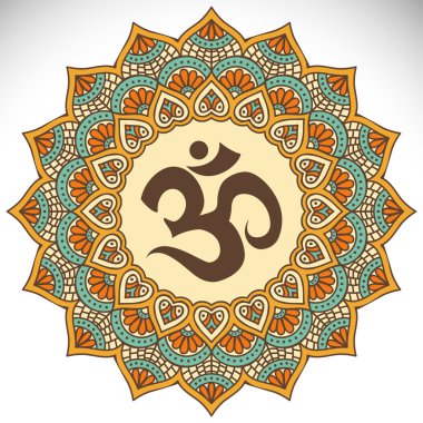 Mandala yuvarlak süsleme