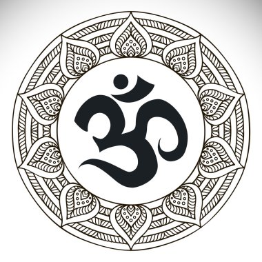 Mandala yuvarlak süsleme