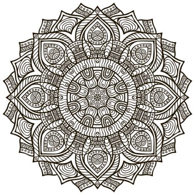 Mandala yuvarlak süsleme