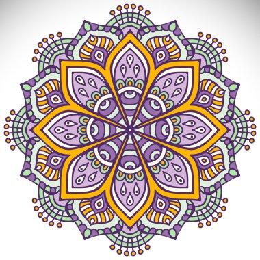 Mandala yuvarlak süsleme