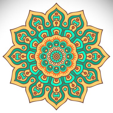 Mandala yuvarlak süsleme