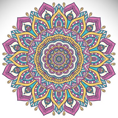 Mandala yuvarlak süsleme