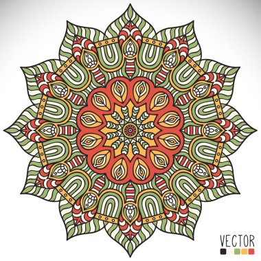 Mandala yuvarlak süsleme