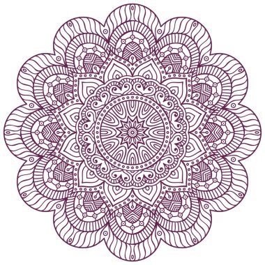 Mandala yuvarlak süsleme