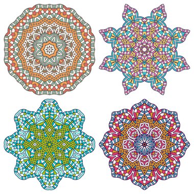 Mandala yuvarlak süsleme