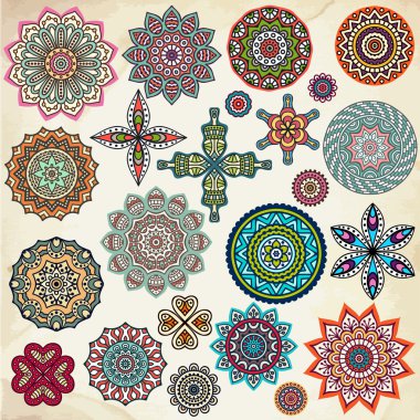 Mandala yuvarlak süsleme