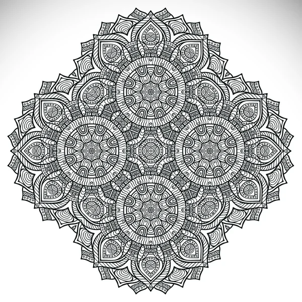 Mandala ornamento rotondo — Vettoriale Stock