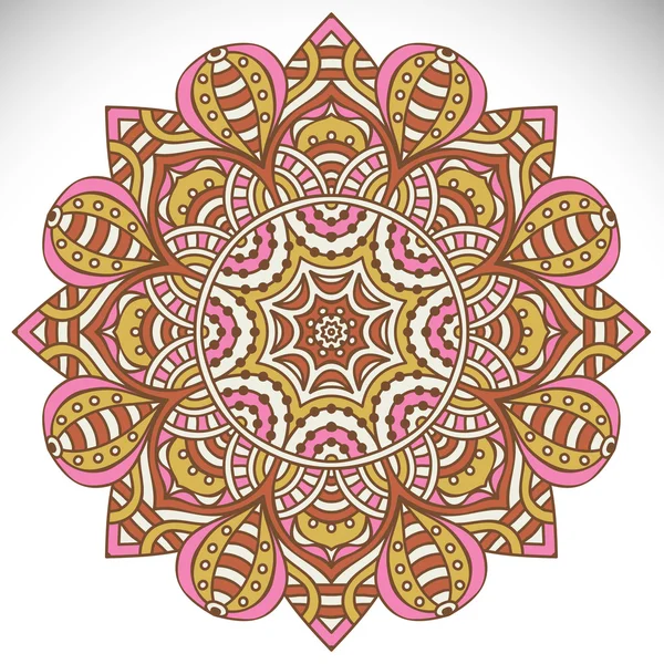 Mandala Round Ornament — Stock Vector