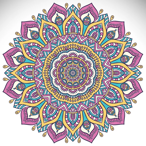 Mandala kolo ornament — Stockový vektor